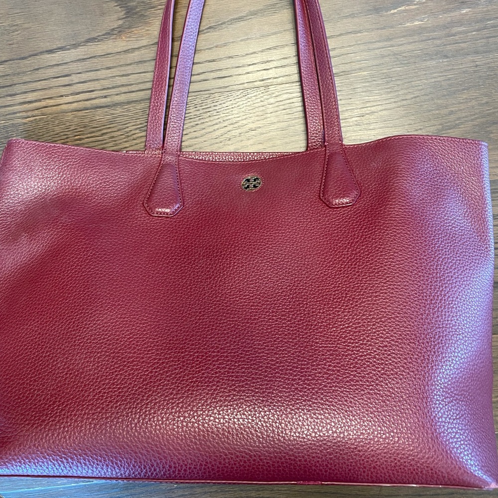 TORY BURCH Pebbled Leather Tote